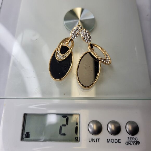 Black and Gold Earrings - Picture 16 of 16